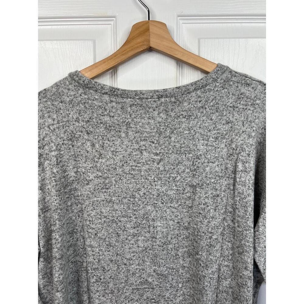 WORKSHOP Republic Size S Heather Grey Pearl Soft Knit Top Athleisure Casual - Picture 6 of 15